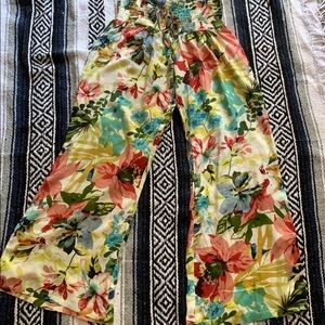 Wide legged floral pants from Wet Seal